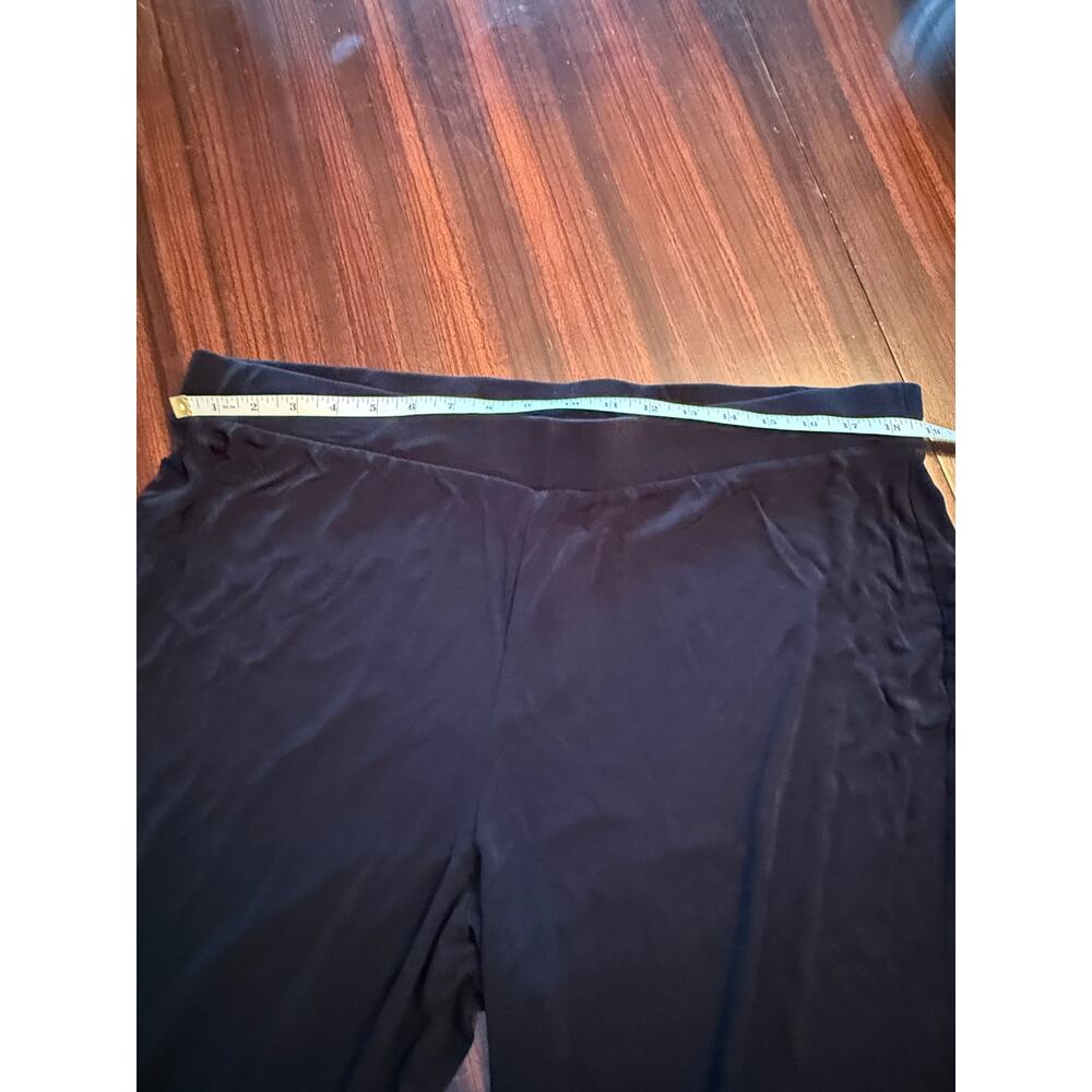 Chico’s Travelers Black Silky Wide Leg High Waist Pull-on Pants Size 3R XL - Picture 5 of 7